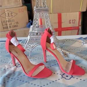 Glaze Vibrant Pink High Heel Sandals